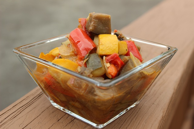 Alice Water's Ratatouille is a Genius Recipe, and there's no reason to fool with it. Healthy and freezer-friendly, it's a hearty vegan stew that's just as satisfying on a hot summer day as it is on a cool fall night. | www/tastyoasis.net