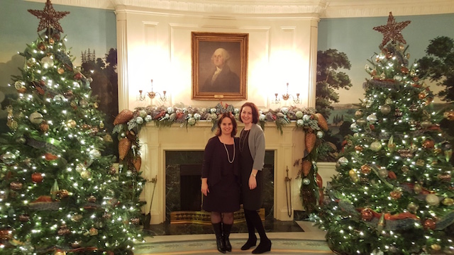 At the White House with George