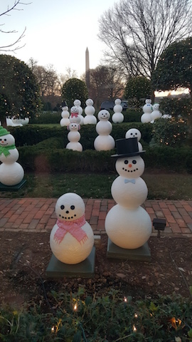 Snowmen at the White House