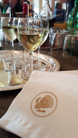 Wine and White House Napkin