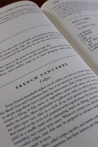 Julia Child's Crepes are a classic. A simple batter comes together in the blender in just minutes, and the french pancakes can then be filled with your favorite meats, cheeses or vegetables to serve as a meal, or spread with Nutella for dessert. 