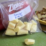 Quick Tip: When you buy fresh ginger, peel all of it at once, chop it into varying sizes, and put the pieces into a Ziploc freezer bag or container and store it in the freezer for another time. Then throw it into your smoothies! | www.tastyoasis.net