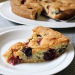 This lightly sweetened Summer Fruits Tea Cake is easy to prepare, tender, and conveniently works with any fruit you have at home, either fresh or frozen. It stays moist for several days, but also freezes well. It's perfect for company, or just to snack on while enjoying a good book.| www.tastyoasis.net