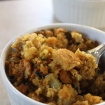 This Vegan Cornbread Stuffing with Chipotle, Swiss Chard and Sweet Potato is a perfect side for your Thanksgiving table. It will satisfy the vegans and the turkey eaters alike, as it balances sweetness with smokey spice, it's moist on the inside and crispy on the outside, and makes for great leftovers for days. And if you want to keep it simple, you can just make the cornbread all on its own! | www.tastyoasis.net